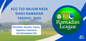 KCC T10 Anjum Raza Shah Trophy 2025