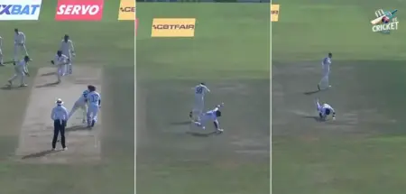 Kusal Mendis and Mathew Kuhnemann Collide