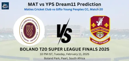 MAT vs YPS Dream11 Prediction