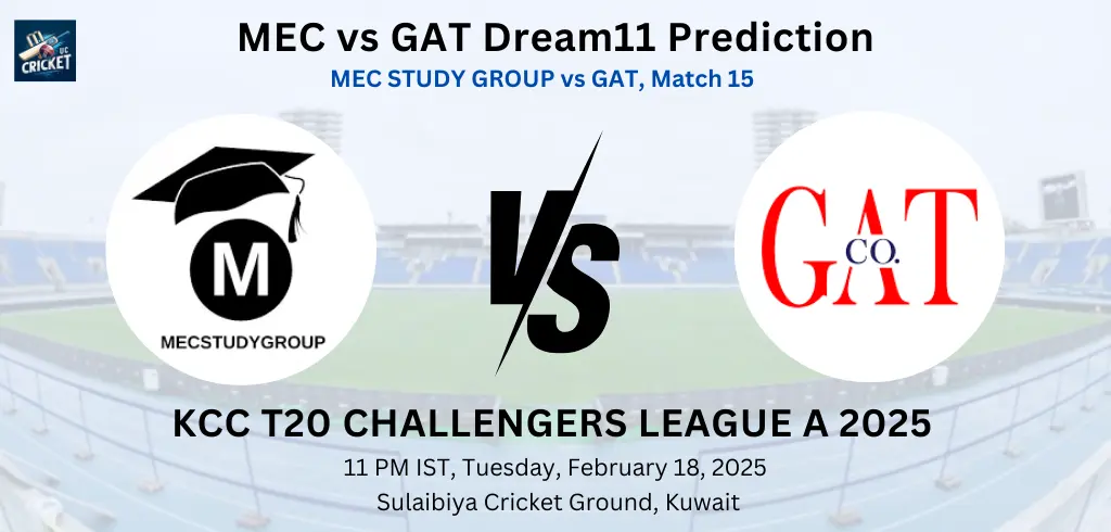 MEC vs GAT Dream11 Prediction