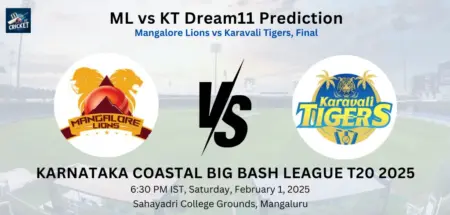 ML vs KT Dream11 Prediction