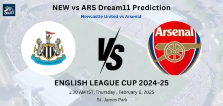 NEW vs ARS Dream11 Prediction