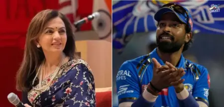 Nita Ambani and Hardik Pandya