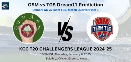 OSM vs TGS Dream11 Prediction