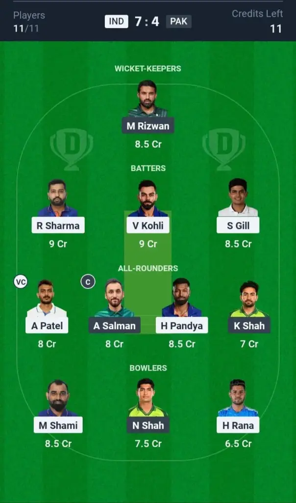 PAK vs IND Small League Team