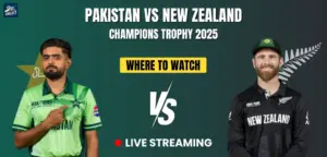 PAK vs NZ Live Streaming in India