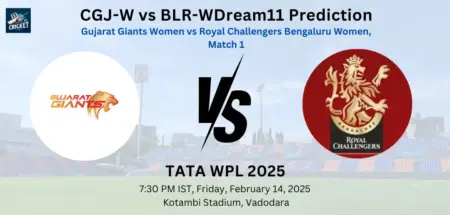 CGJ-W vs BLR-W Dream11 Prediction