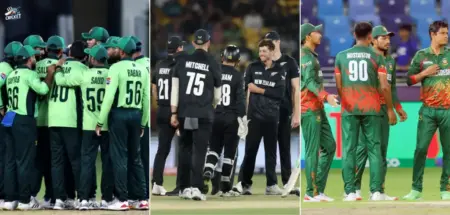 Pakistan, New Zealand and Bangladesh