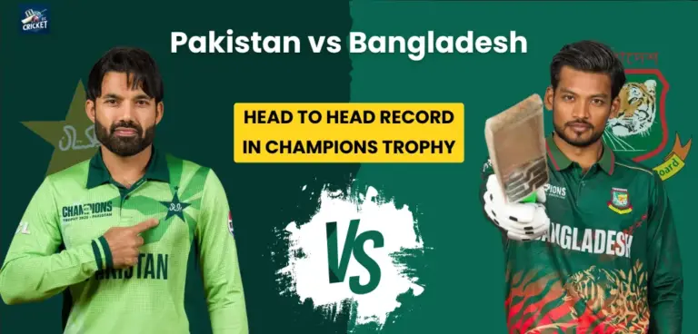 Pakistan vs Bangladesh Head to Head record in Champions Trophy