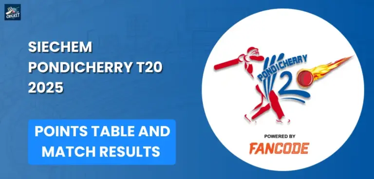 Pondicherry T20 Points Table 2025