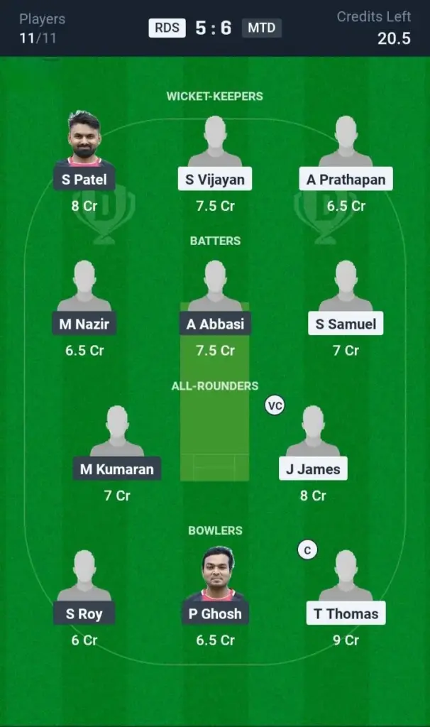 RDS vs MTD Small League Team