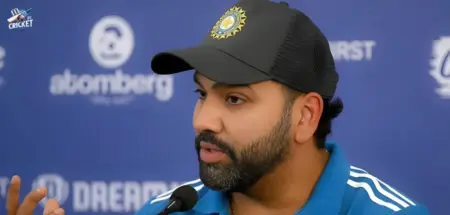 Rohit in the pre-match press conference