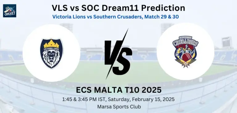 VLS vs SOC Dream11 Prediction