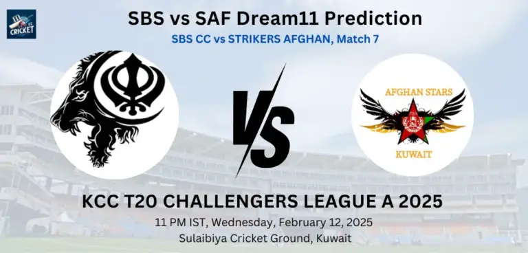 SBS vs SAF Dream11 Prediction