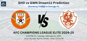 SHD vs GWN Dream11 Prediction