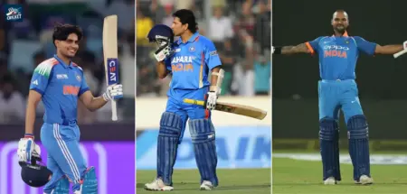 Shubman Gill joins Sachin Tendulkar and Shikhar Dhawan