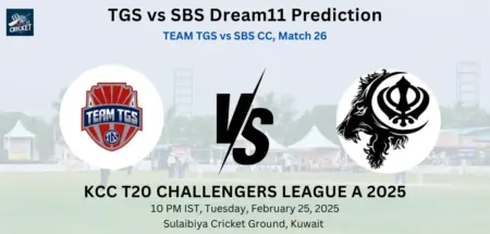 TGS vs SBS Dream11 Prediction