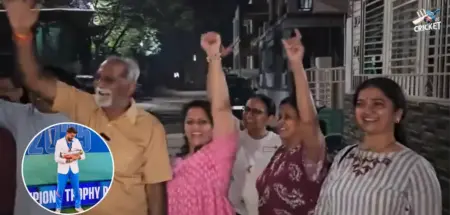 Watch: Axar Patel’s father and Mother celebrate team India’s champions trophy victory. Axar Patel's Parents