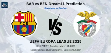 BAR vs BEN Dream11 Prediction