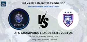 BU vs JDT Dream11 Prediction: Today’s Match – Fantasy Football Tips, Captain Choices, Playing XI & Injury Updates – AFC Champions League Elite 2024-25 BU vs JDT Dream11 Prediction