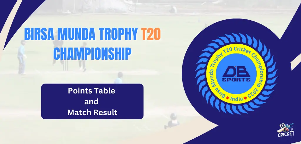 Birsa Munda T20 Trophy Points Table