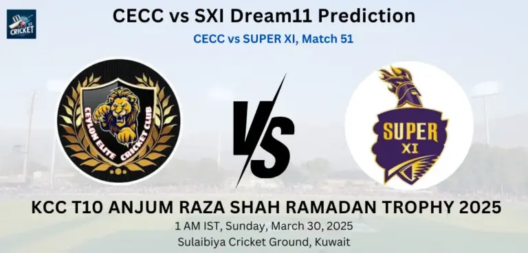 CECC vs SXI Dream11 Prediction
