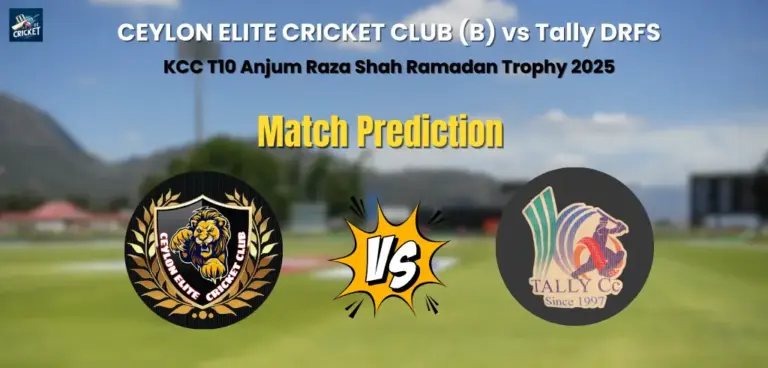 CECC vs TALLY DRFS Match Prediction
