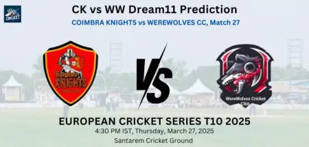 CK vs WW Dream11 Prediction