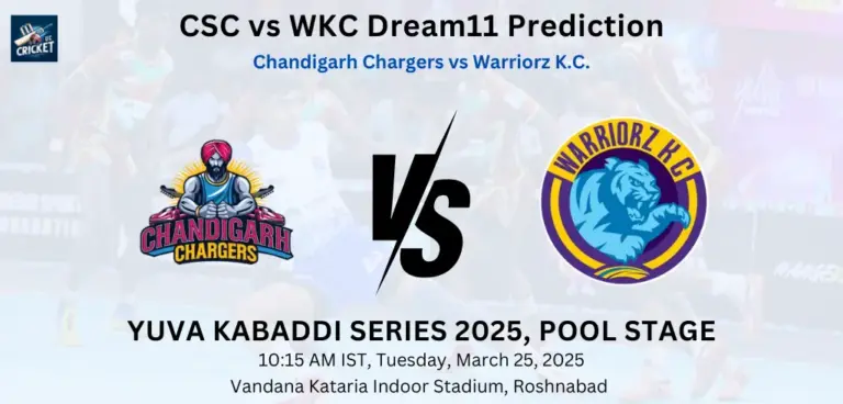 CSC vs WKC Dream11 Prediction