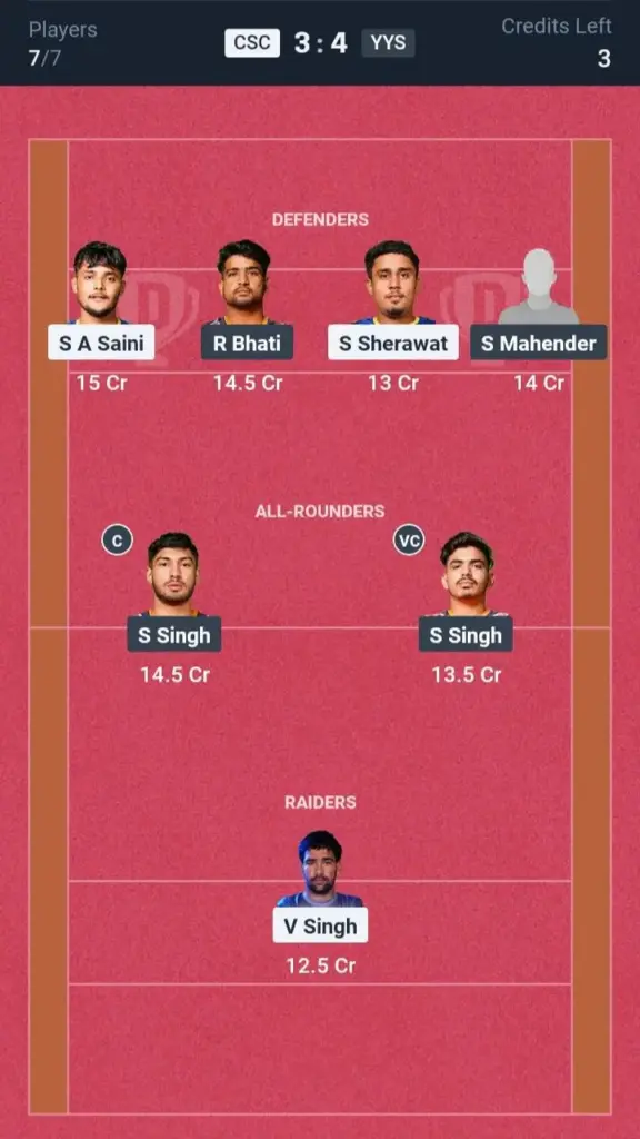 CSC vs YYS Small League Team