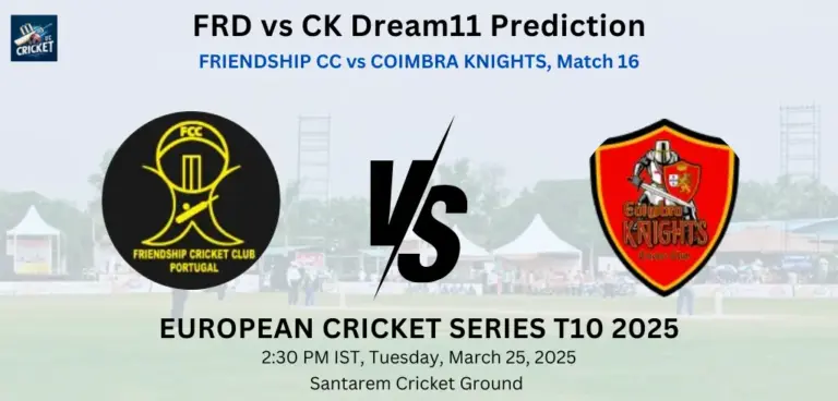 FRD vs CK Dream11 Prediction
