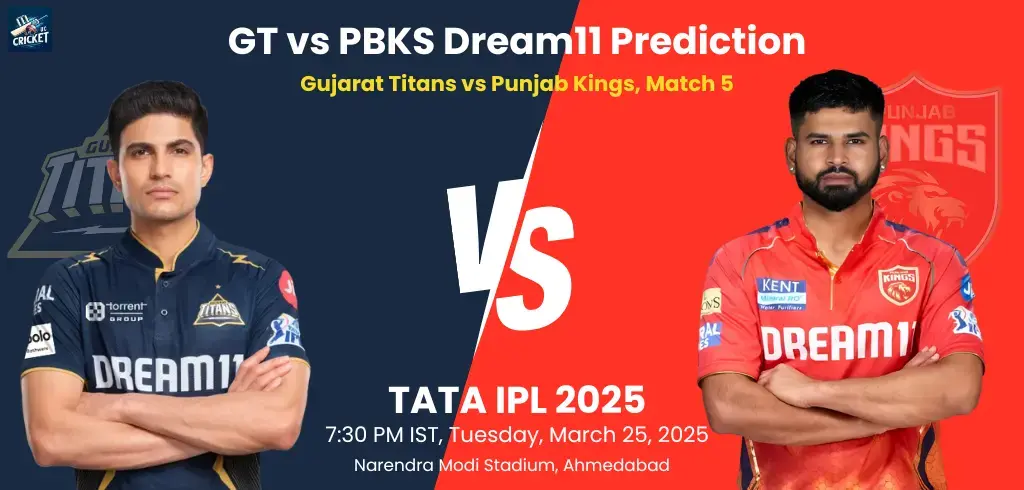 GT vs PBKS Dream11 Prediction