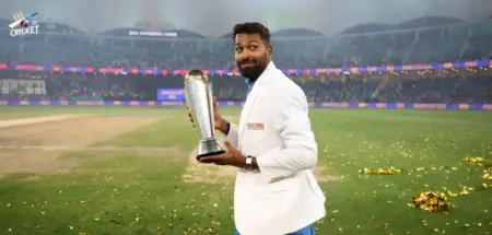 Hardik Pandya with champions trophy