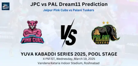 JPC vs PAL Dream11 Prediction