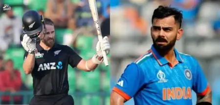 Kane Williamson and Virat Kohli