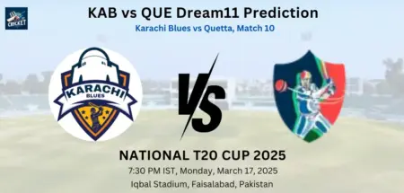 KAB vs QUE Dream11 Prediction