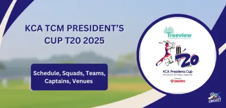 KCA TCM President’s Cup T20 2025 Schedule