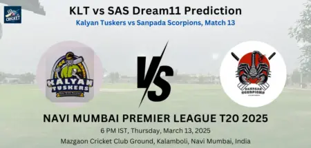 KLT vs SAS Dream11 Prediction