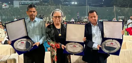 MCA Felicitates Diana Edulji and Dilip Vengsarkar with Lifetime Achievement Award MCA Felicitates Lifetime Achievement Award