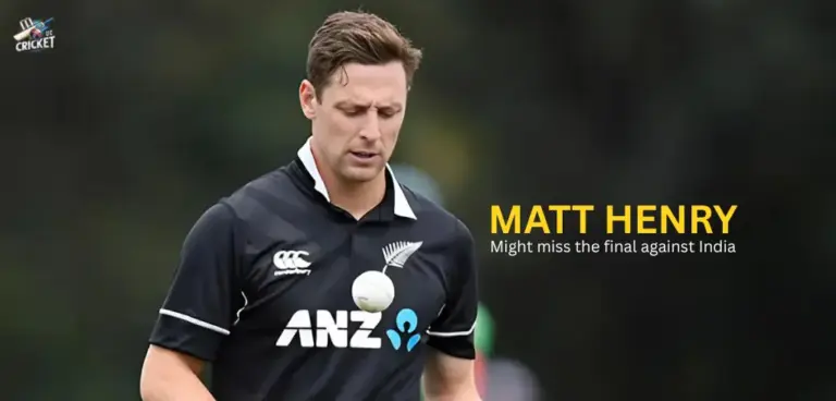 Matt Henry might miss the final against India