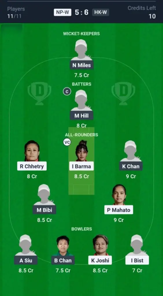 NP-W vs HK-W  Small League Team