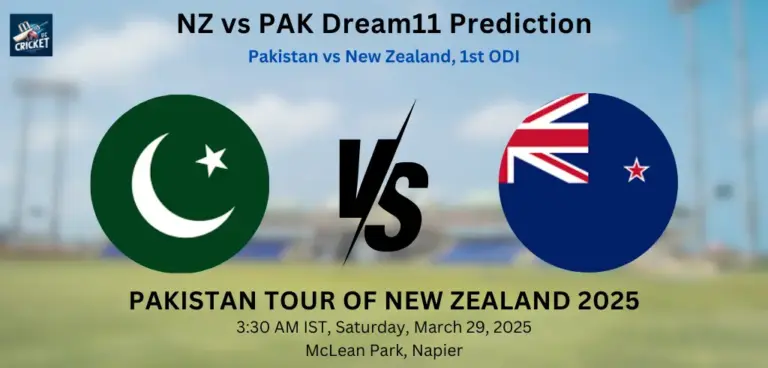 NZ vs PAK Dream11 Prediction