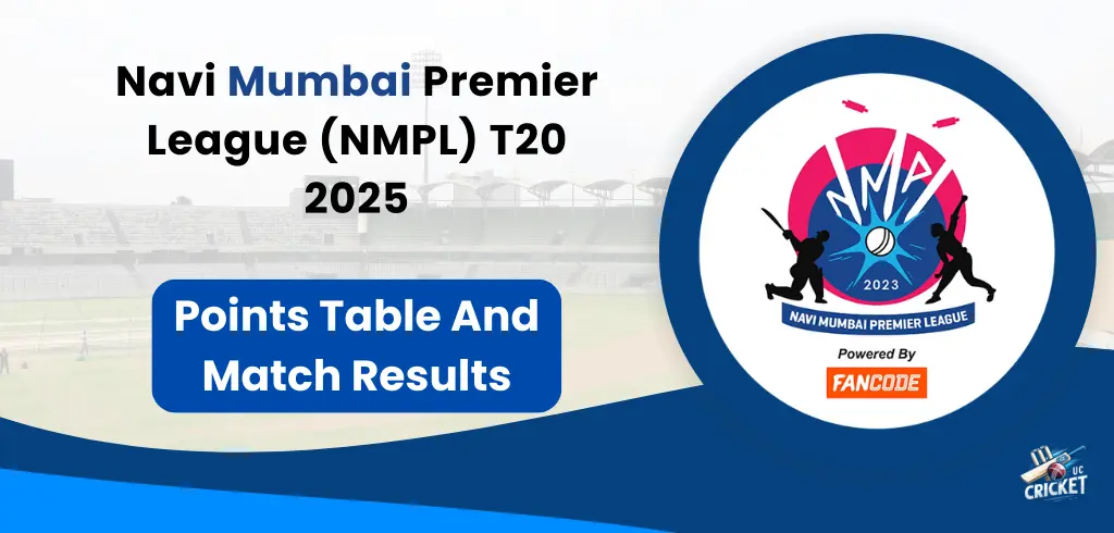 Navi Mumbai Premier League (NMPL) T20 2025 Points Table