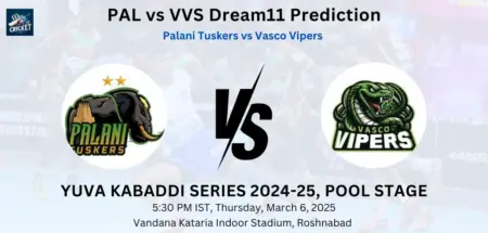 PAL vs VVS Dream11 Prediction