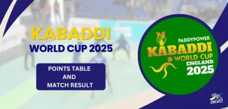 Kabaddi World Cup 2025 Points Table