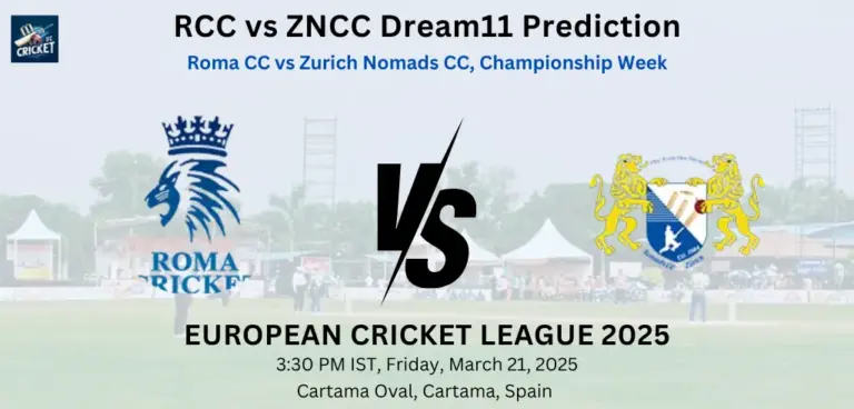 RCC vs ZNCC Dream11 Prediction