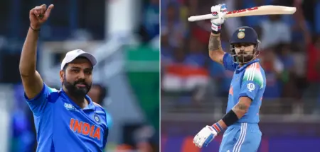 Rohit Sharma and Virat Kohli