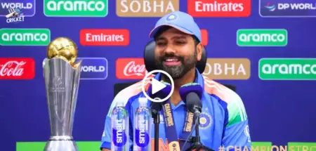 Rohit Sharma's reply after winning the champions trophy