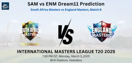 SAM vs ENM Dream11 Prediction