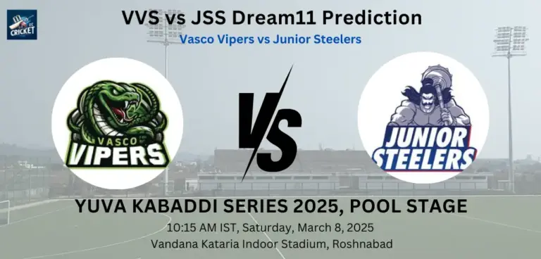 VVS vs JSS Dream11 Prediction